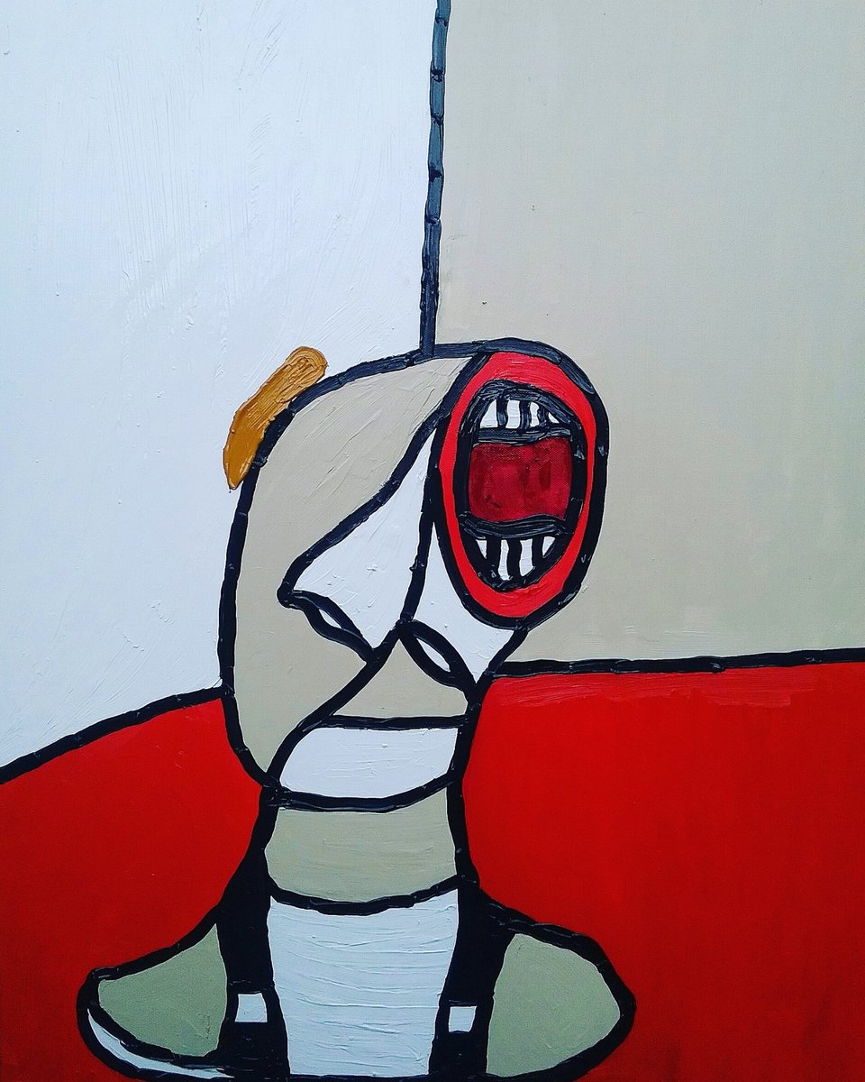 chauvin_steph's tweet photo. "Me and me" oil on canvas #artnews #artcontemporain #art #day2daygallery #paintings #spdc #blackpoolRocks #spdc #atsocialmedia #artcollector #newcontemporary #contemporaryart https://t.co/cT5pDwYPtd