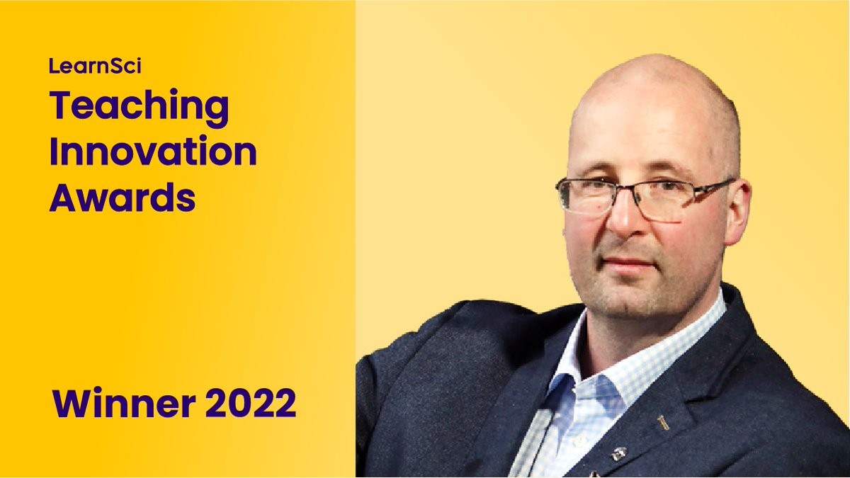 A massive congratulations to Dr. John Murray who was awarded a prestigious Teaching Innovation Award today from @LearnSciHQ 👏
Learn more about his work 👇
https://t.co/s7RNJt0BrJ
#LSTeachingInnovationAwards