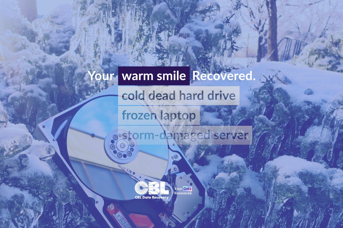 cbldatarecovery's tweet image. Left out in the cold by data loss? CBL experts keep their cool to get your warm smile back.
❄️cbldatarecovery.ca
#coldweather #canada #tech #datarecovery #techtips #itpros #ywgwx #bcwx #abwx #skwx #yqrwx #mbwx #onwx #yowwx #yulwx #qcwx #nbwx #pewx #nswx #nlwx #extremecold