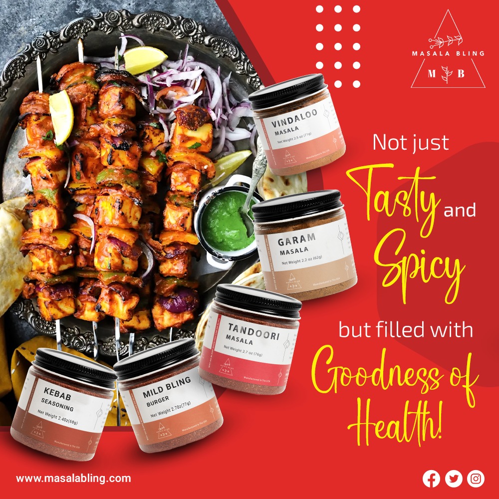 Spice blends that are infused with health benefits along with  finger-licking taste ! 

Order now: masalabling.com

#masalabling #masalablingspices #masalablingspicemix #delicious #tastyfood #spicyfood #spiceblends #homecooking #cookingathome #tastyrecipes #healthyspices