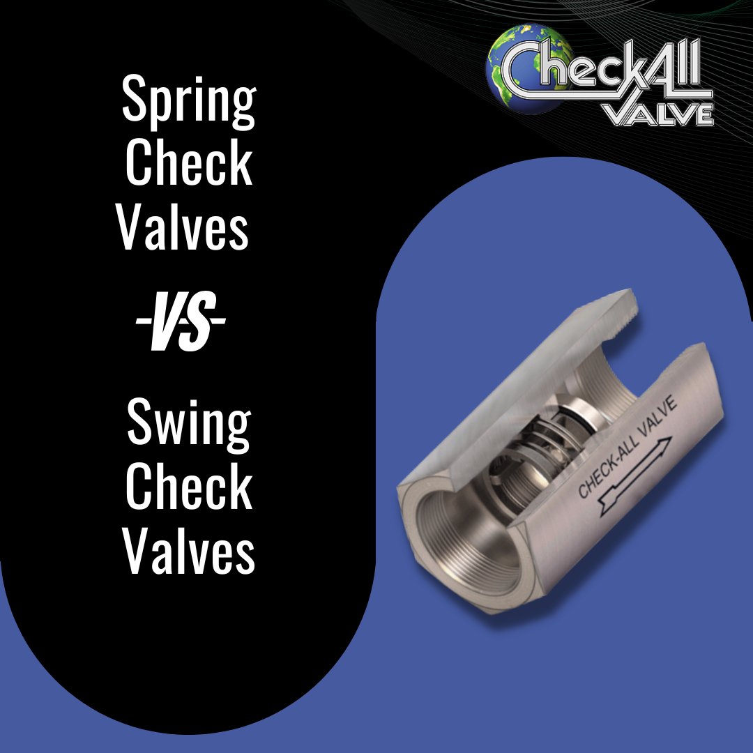 EmpoweringPumps's tweet image. It’s important to understand the differences between a #SwingCheckValve and a #SpringCheckValve. Don’t get confused! In this article, @CheckAllValve covers some basic #Differences between these two types of inline check valves. bit.ly/3mJQ7Ij #ValveTalk