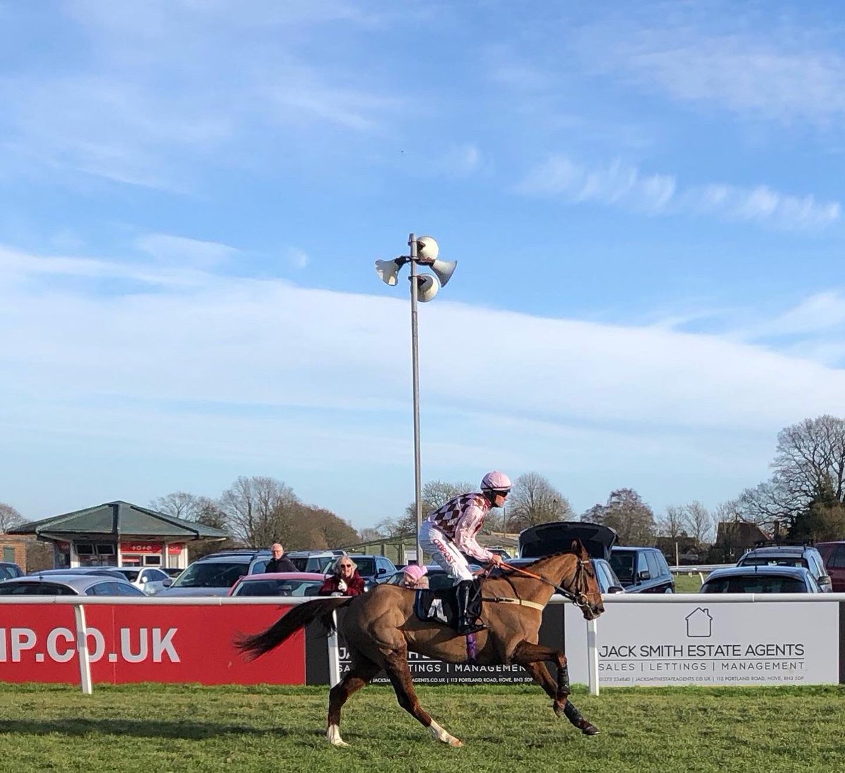 Winner winner! <a href="/NickScholfield1/">Nick Scholfield</a> brings Shaw’s Cross Home in first place <a href="/plumptonraces/">Plumpton Racecourse</a> Cracking finish, great ride and congratulations to all connections! 🥳 #racing #winner #winnerwinnerchickendinner