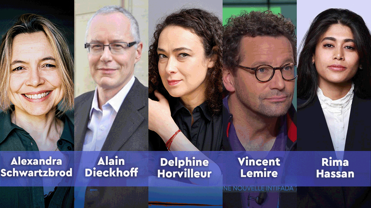 Ccesoir's tweet photo. ⏰ 22h50 sur @France5tv 
▶︎ ISRAËL : L’EMBRASEMENT INÉDIT ?

📌@rabbidelphineH Rabbin &amp; essayiste
📌Alexandra Schwartzbrod, de @Libe 
📌Alain Dieckhoff, de @CERI_SciencesPo 
📌@RimaHas de @ObsRefugies
📌@v_lemire Historien &amp; directeur @CRFJerusalem https://t.co/Yx9ftYUW3w