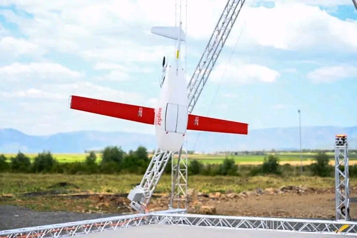 Today, Kisumu Governor Prof. Anyang' Nyong'o  launched the first ever drone delivery in Kenya ( Zipline instant logistics distribution system ).