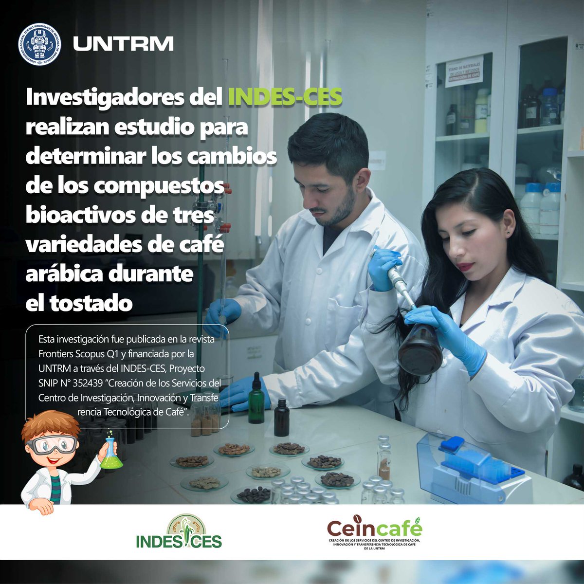 cesindes1's tweet photo. ✅Investigadores del @cesindes1 realizan estudio para determinar los cambios de los compuestos bioactivos de tres variedades de café arábica durante el tostado.

👉Mayor información:  https://t.co/QemV9DXAr1
/ https://t.co/mf5a8Sb1TJ