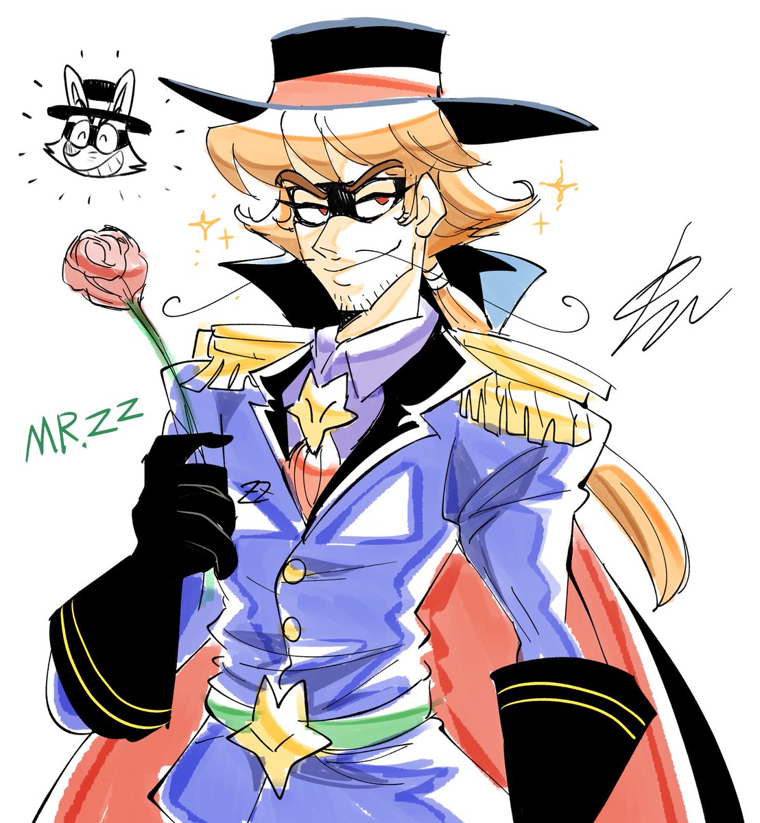 Mr.Zorori and his sons (⚠️ human version) sorry💦💦
I was just drawing to calm myself down because I was too scared to sleep.