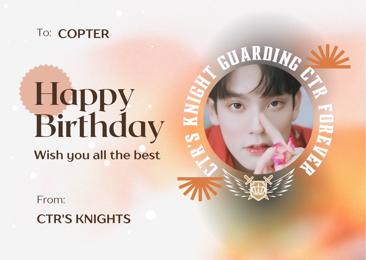 2023/1/31
HAPPY BIRTHDAY
WISH YOU ALL THE BEST

#CTRPANUWAT 
#CTR26สักทีก็ดีนะ