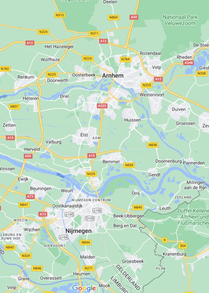 slucy's tweet photo. Anecdotal city pair mobility thread, 🇳🇱 vs. 🇺🇸

Here are two city pairs, both about 11-15mi / 18-14km apart, total combined population about 300-400k.

I'll compare how you drive, ride transit, and bike between the cities.

1/ https://t.co/2P3bliYs9Z