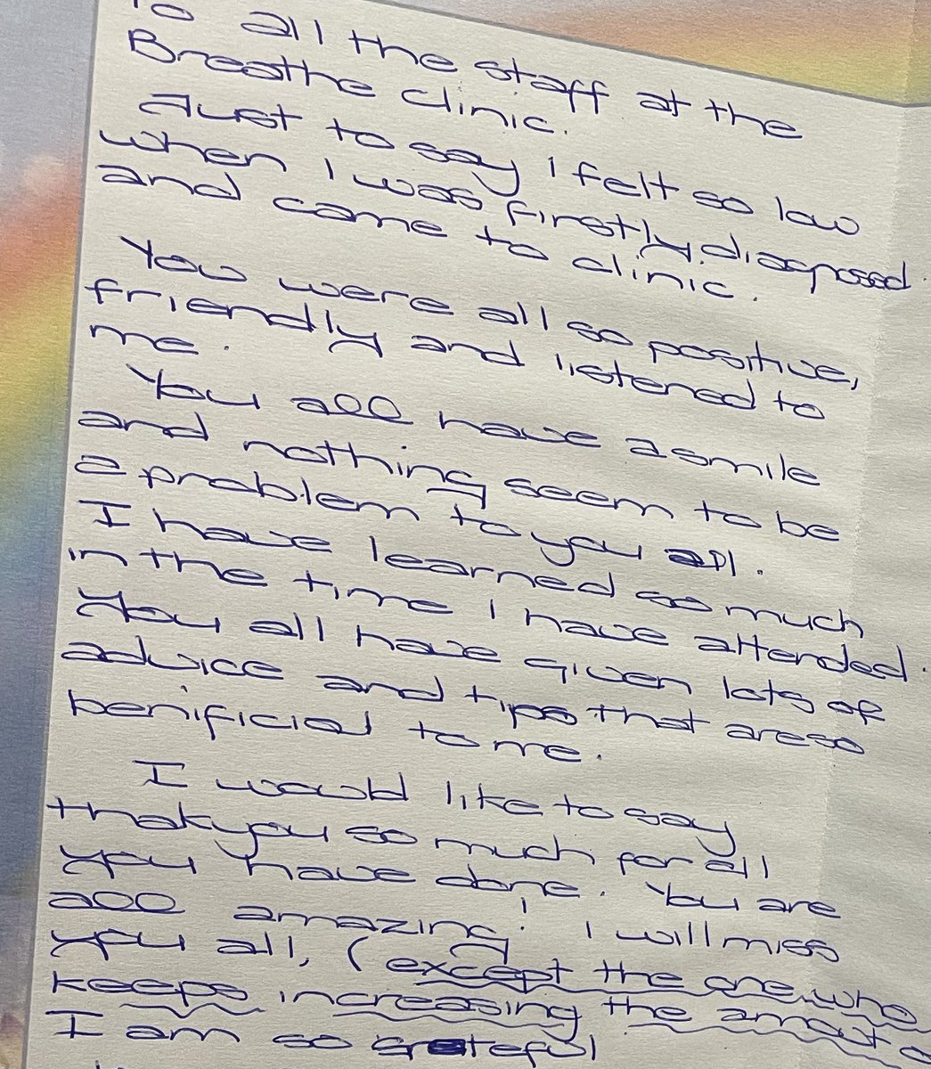 boldh0699's tweet photo. More lovely patient feedback today, what a fabulous way to start the week #wearePR #mondaymotivation #thebreatheprogramme https://t.co/xvr0Wfw94U