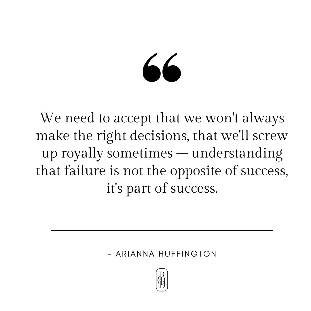 Yes! Success cannot come without failure. Don't be afraid to make bold choices.