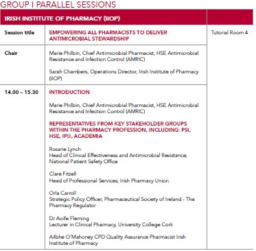 📢 This Wednesday IIOP and HSE AMRIC are collaborating to host a parallel session on the topic of 'Empowering all pharmacists to deliver antimicrobial stewardship' as part of @RCSI_Irl 2023 Charter Meeting. Register to attend this session at: rcsi.eventsair.com/charter-meetin…