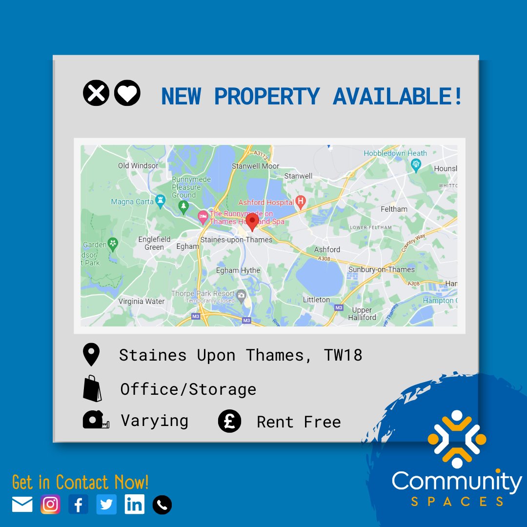 CommunitySpace5's tweet image. Not quite what you are looking for? Community Spaces have properties all over the UK and can actively seek suitable premises in your desired area.
Contact Community Spaces now to find out more: info@community-spaces.co.uk or call 01743 730 004.