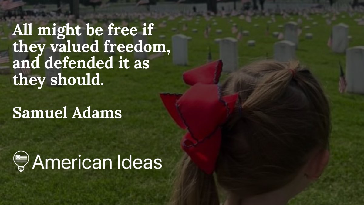 Teach the next generation the value of freedom, or it will be lost. #americanideas #samueladams #freedom #value #freedommatters #passiton #teachyourkids