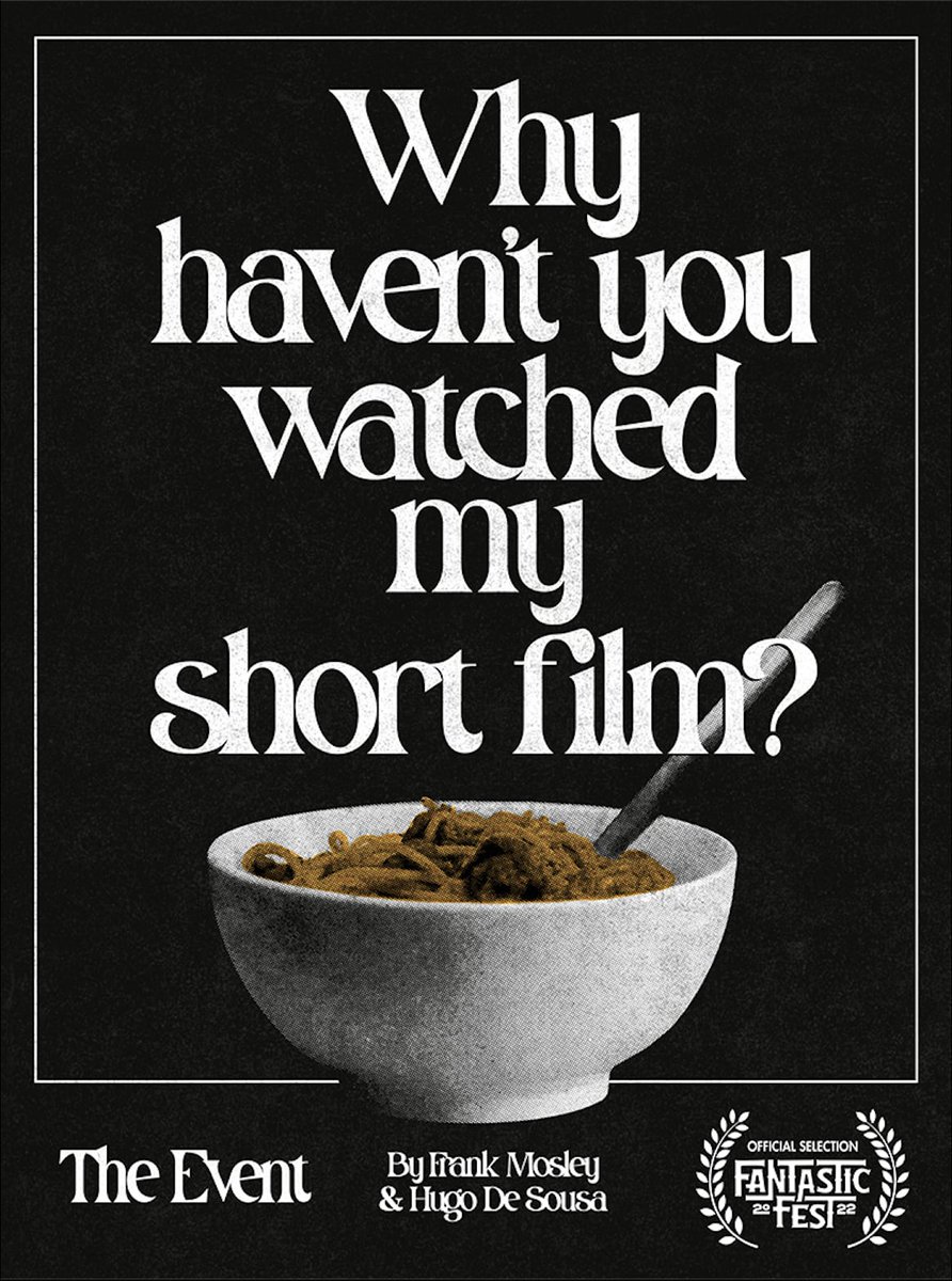 Co-Directors <a href="/francomos/">Frank Mosley</a> &amp; <a href="/thehugodesousa/">Hugo De Sousa</a> break down the comedic implications of the still camerawork in their comedy drama short ‘The Event’ - a cringe inducing "why haven't you?" situation painfully familiar to filmmakers (&amp; their friends!) everywhere wp.me/p2qgHB-xZ9