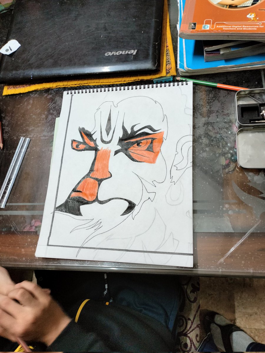 CAMukeshSharma2's tweet image. Drawing by my son, Madhav Sharma