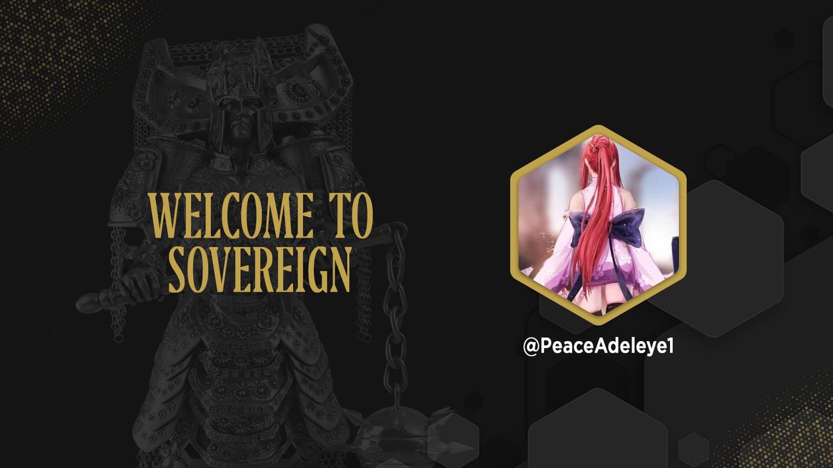 Congratulations @PeaceAdeleye1 .

You have been accepted into @TheSovereignNFT.