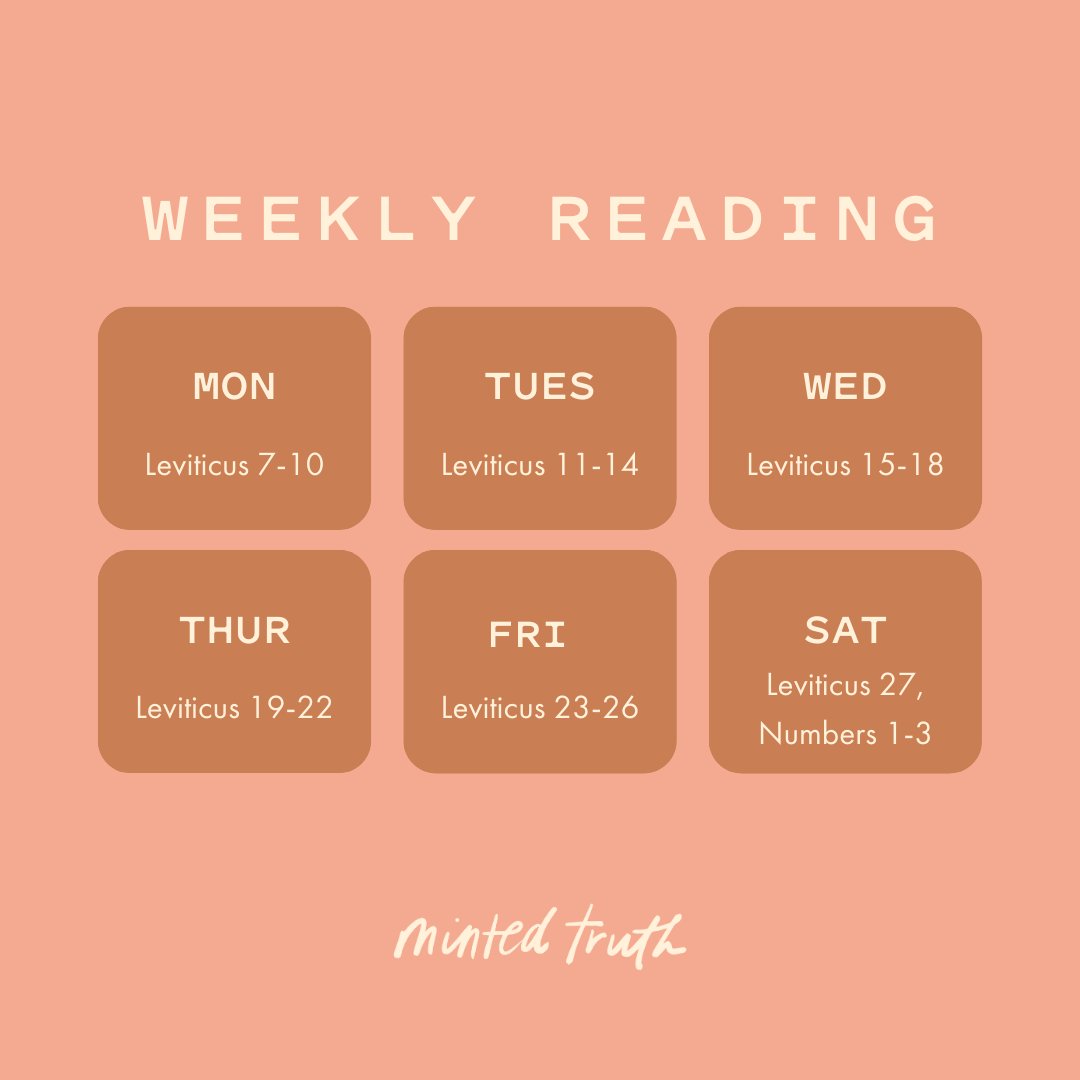 mintedtruth's tweet image. Read Scripture with us this week!