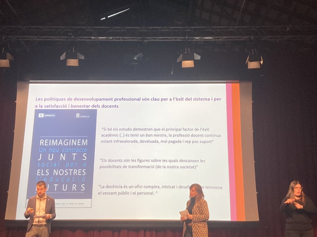 insperalada's tweet image. Avui els departaments d'Educació i Recerca i Universitats han presentat les propostes per al Desenvolupament professional docent. En línia amb el Projecte Educatiu de l’INS Peralada “Un centre que aprèn”. @educaciocat #desenvolupamentprofessionaldocent #lideratgeperalaprenentatge