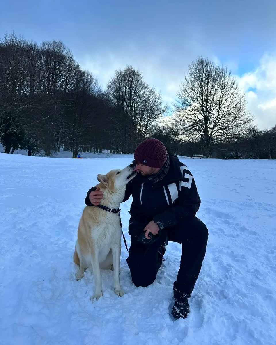 De escapada a la nieve con el compi.