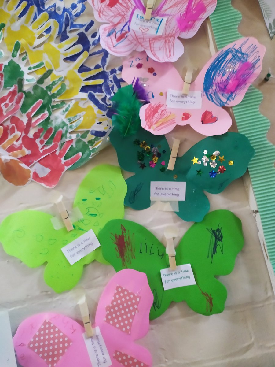 PlacesProject's tweet photo. The amazing reception children's worship response to #WiggleWorship #ATimeForEverything @StBedeCEPrimary from Wiggle's previous visit. Beautiful butterflies & wonderful creating! Well done everyone! #FunWithGod https://t.co/EoAGkLH0we
