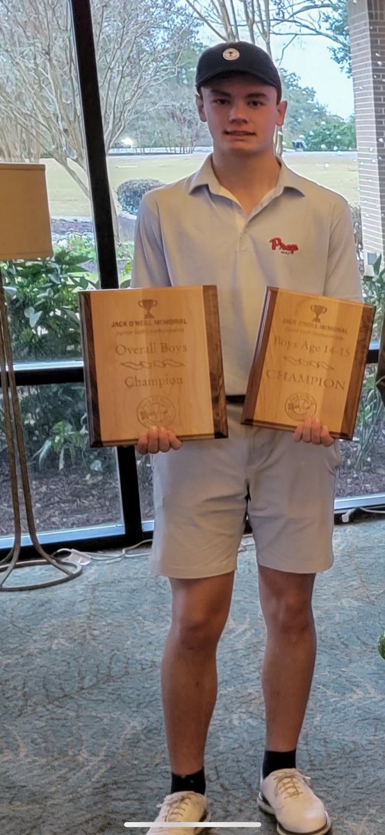 Congrats to Prep’s Judson Colley for winning his age division and boys overall at the Jack O’Neill Jr. Tournament on the gulf coast this last weekend! I think he’s ready for the Prep High School season to begin!!!