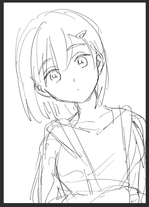 こういう特に意味のないらくがきをして筆を慣らしてると出勤時間になっちゃう日が続いている… 