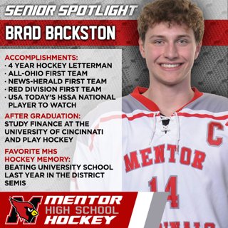 mentorhockey's tweet image. Celebrating 6 Days of Seniors! 🏒 Day 2
#14 Brad Backston, Defense