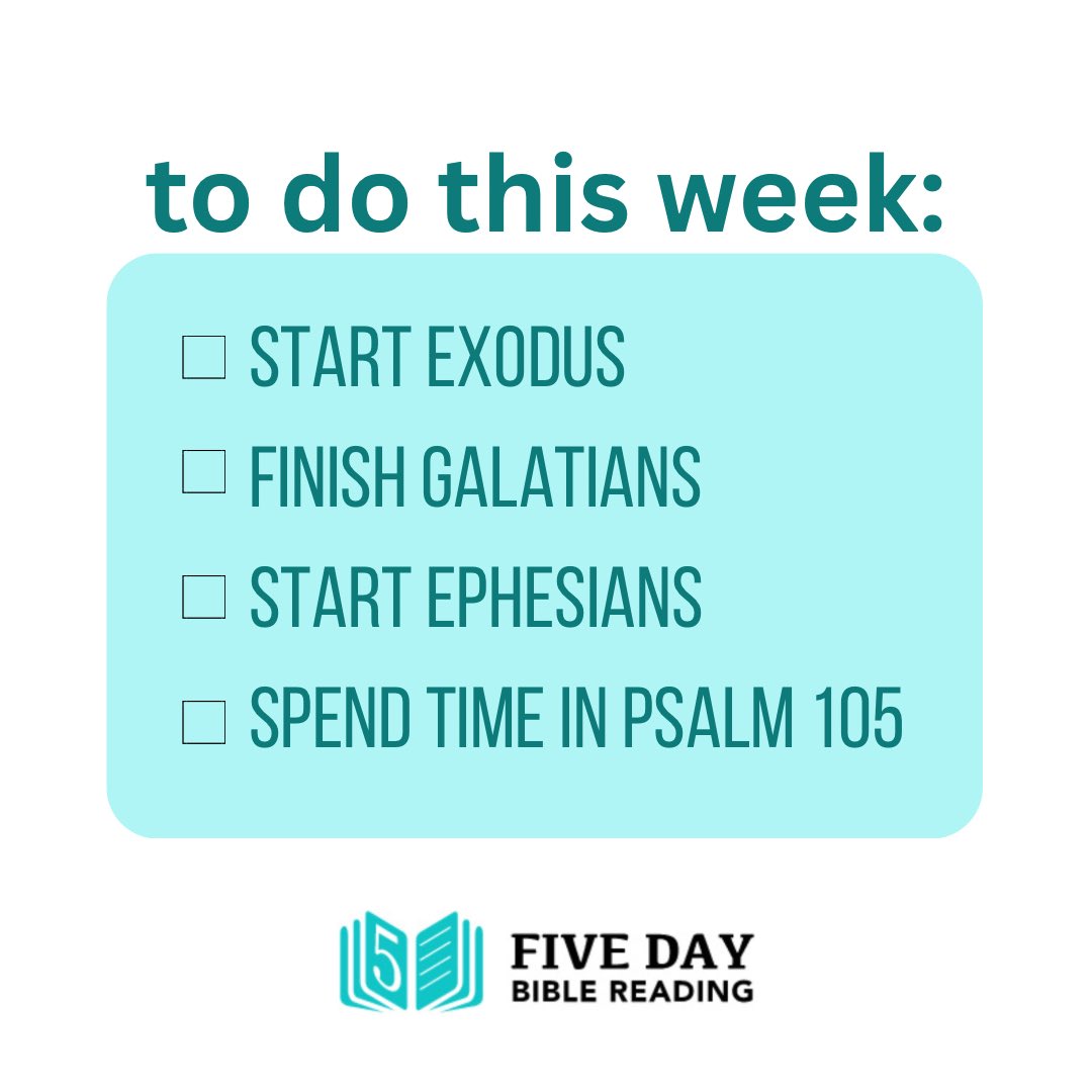Honestly, it looks like a good week from where we are sitting 👌🏻 #5daybiblereadingplan #biblereading #dailybiblereading #bible #biblejournaling #bibleverse #dailybible #dailybiblestudy