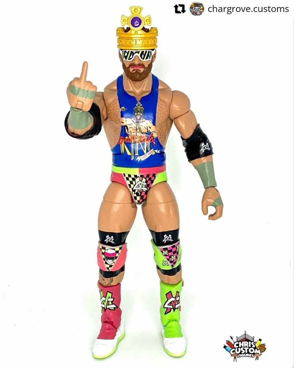 MajorWFPod's tweet photo. Check out this INSANE hand-painted "Death Match King" @TheMattCardona custom figure by Chargrove Customs!

Watch the Death Match King's return at #FWFLive4 on @PremierSN at https://t.co/aW7yudqRBF!

Pick up the #MajorBendies Merch Table Exclusive when Matt comes to your town! https://t.co/onZta24sdX