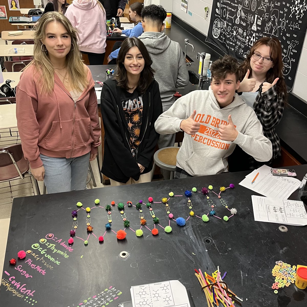 torchianator's tweet image. CP Bio making some very creative models to start introducing DNA structure. Love it. 🧬🖤💜 #KnightScience #CPBio #DNAModels @FazioSally @OldBridgeTPS