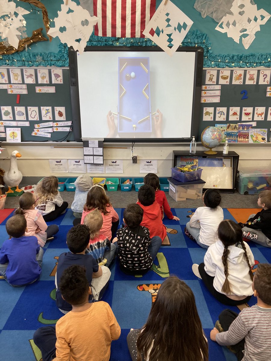 marcysweigart's tweet image. Kinders are super excited to answer the ? how do objects move and then make a pinball machine #kinderscan @Amplify #mifflinsd #Science #stem #lovemyjob