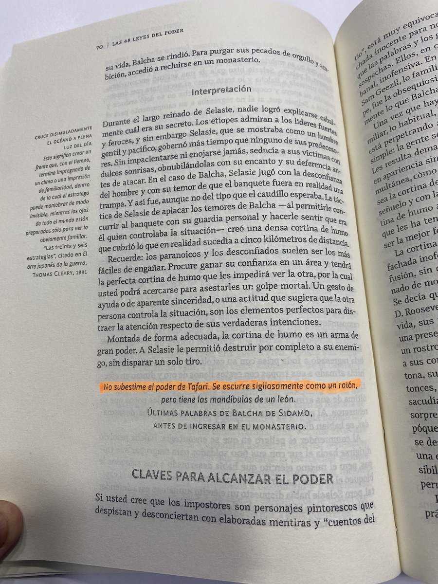 Eduard2Marquez's tweet image. No subestime el poder de Tafari. Se escurre sigilosamente como un ratón. Pero tiene las mandíbulas de un leon.

Balcha de Sidamo. 
#las48leyesdelpoder