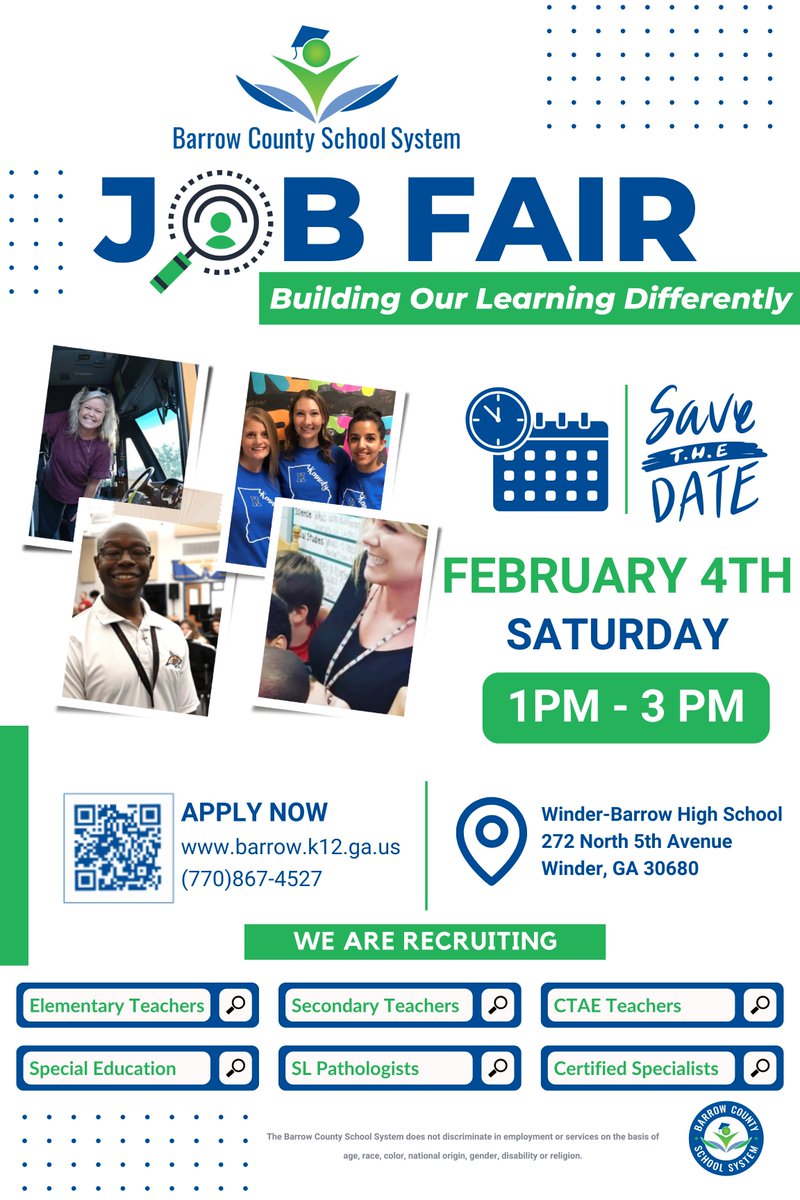 Thank you <a href="/kennesawstate/">Kennesaw State University</a> for hosting an outstanding Education Job Fair! We are looking forward to seeing your bright students again at our BCSS Career Fair this Saturday, February 4th from 1pm-3pm!