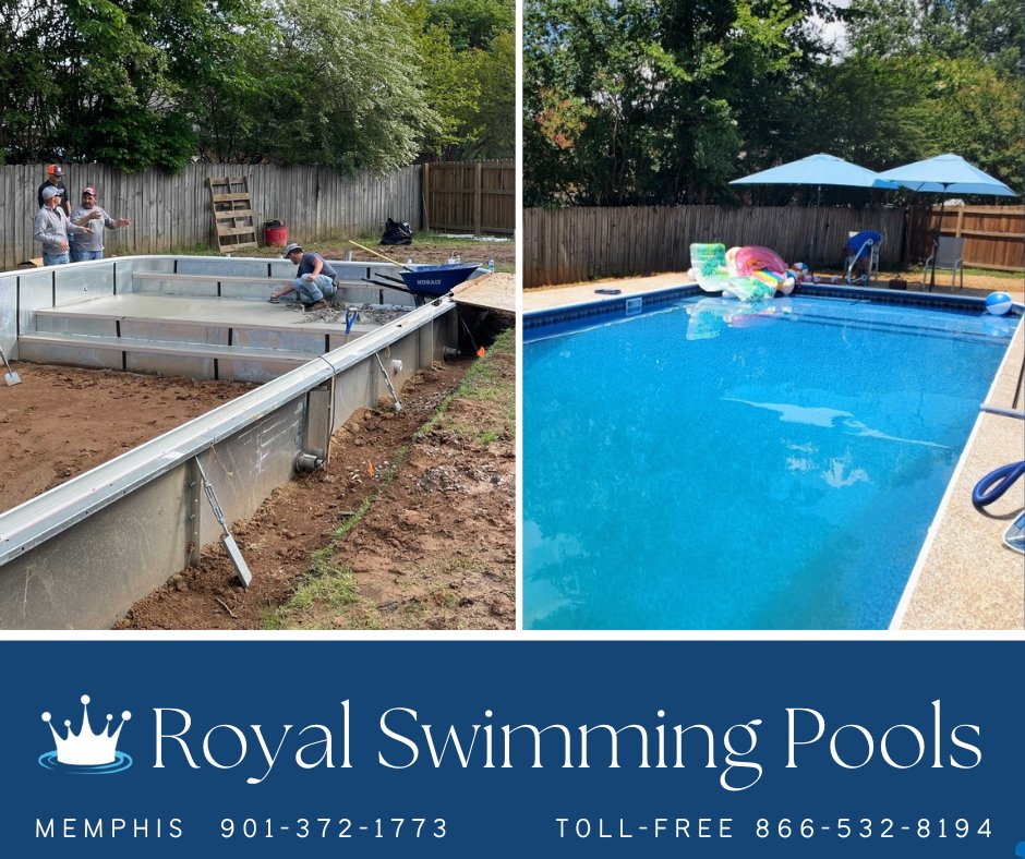 royalswimming's tweet image. Shout out to the Davis family for making their ✨Dream Pool✨ come true with a 18' x 40' Rectangle #VOS #Inground #PoolKit with #Sunledge from royalswimmingpools. com