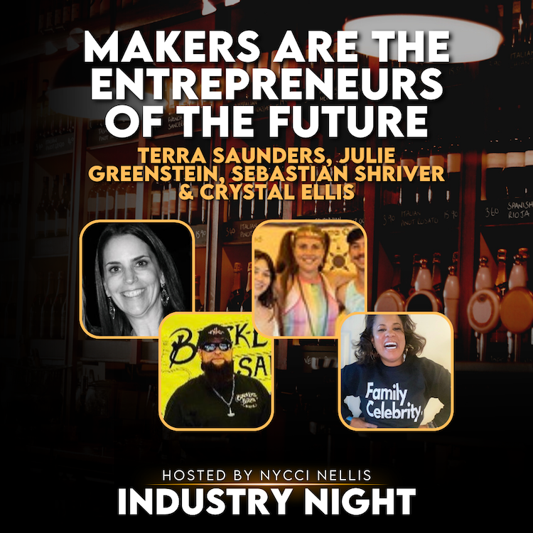 ICYMI: On #IndustryNight, Makers are the Entrepreneurs of the Future ~ joined by the lovely <a href="/really444/">Julie Greenstein</a> + Sebastian Shriver of @blackeyedspices + <a href="/b_birdwatcher/">B.Birdwatcher Spiritual Stones</a> + Terra Saunders of #DellaTerra
thelistareyouonit.com/industry-night…