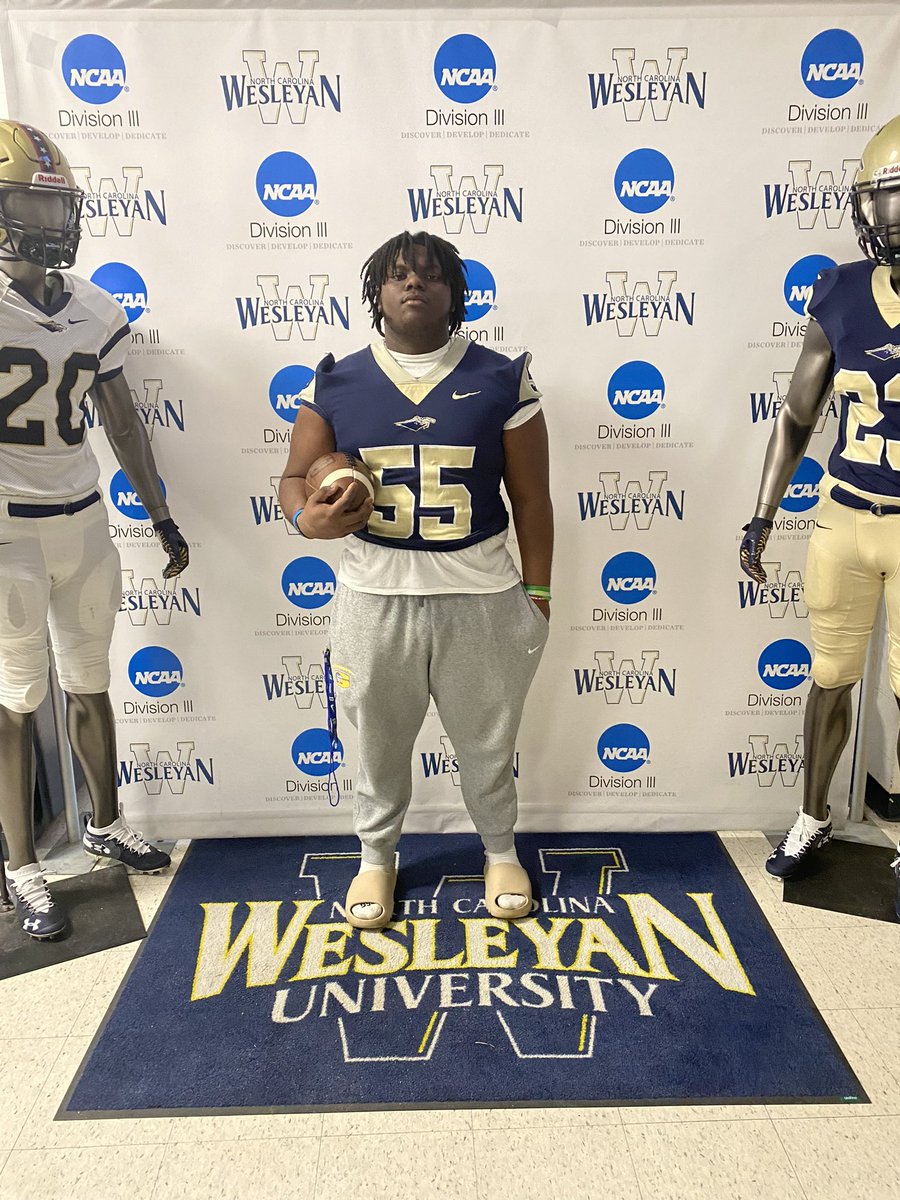 Had a great visit today <a href="/NCWesleyanFB/">NC Wesleyan Football</a> Thank you for having me!! <a href="/BaconOl/">Coach Bacon_OL-DL</a> <a href="/coach60clark60/">Peter Clark</a> <a href="/TheGMHSFootball/">The Garner High School Football</a>