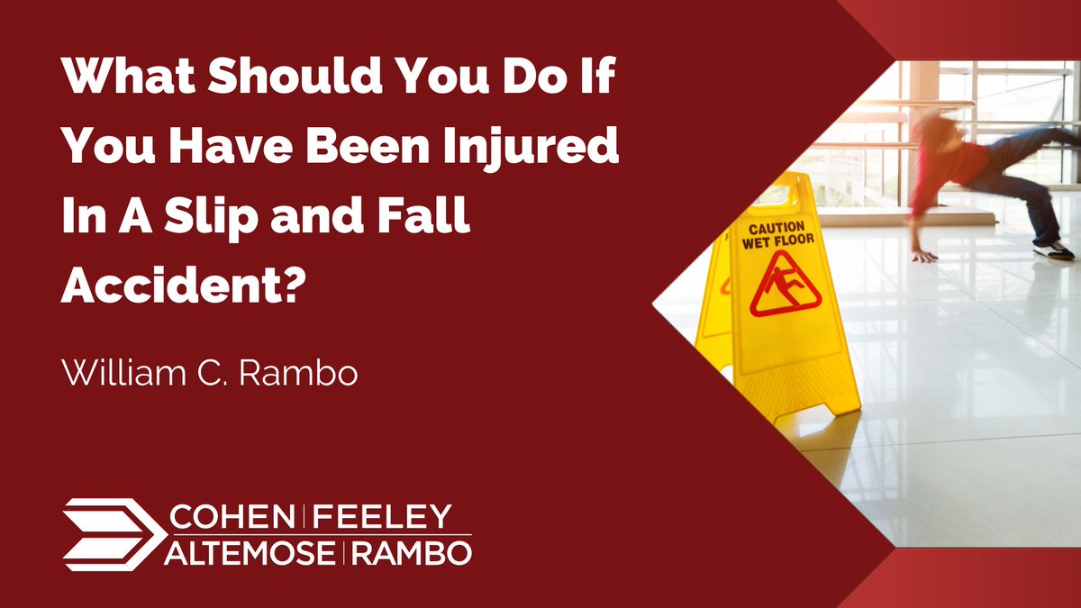 So what should you do of you have been injured in a slip and fall accident?

Read our latest blog to find out.

hubs.ly/Q01zG4yY0

#slipandfall #accident #personalinjury