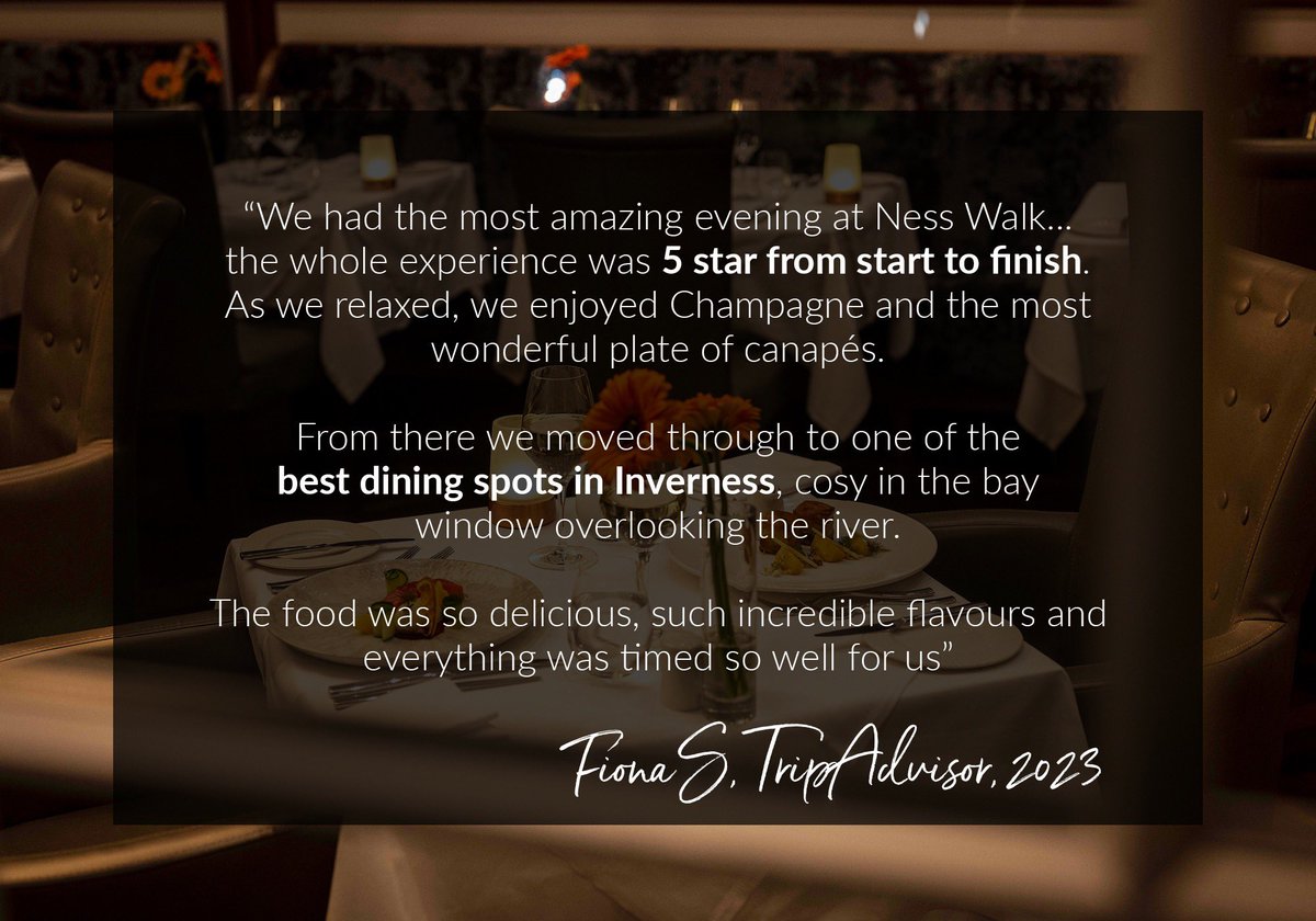 _NessWalk's tweet photo. We're taking a look inside our Torrish Restaurant as we showcase a new menu which features our most acclaimed dishes of the season ✨

The Elegant Torrish À La Carte Menu. Ness Walk's exquisitely charming 5* service.
Individually, impressive. Together, magnificent. 🤩

#NessWalk https://t.co/q4hr4CC6yV
