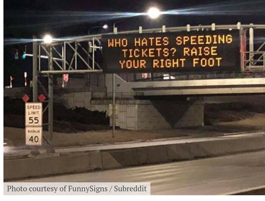 emk8t's tweet photo. @WisconsinDOT 
....for the next "what should we make all the signs say today?" meeting. https://t.co/ZBbBcyUjBo