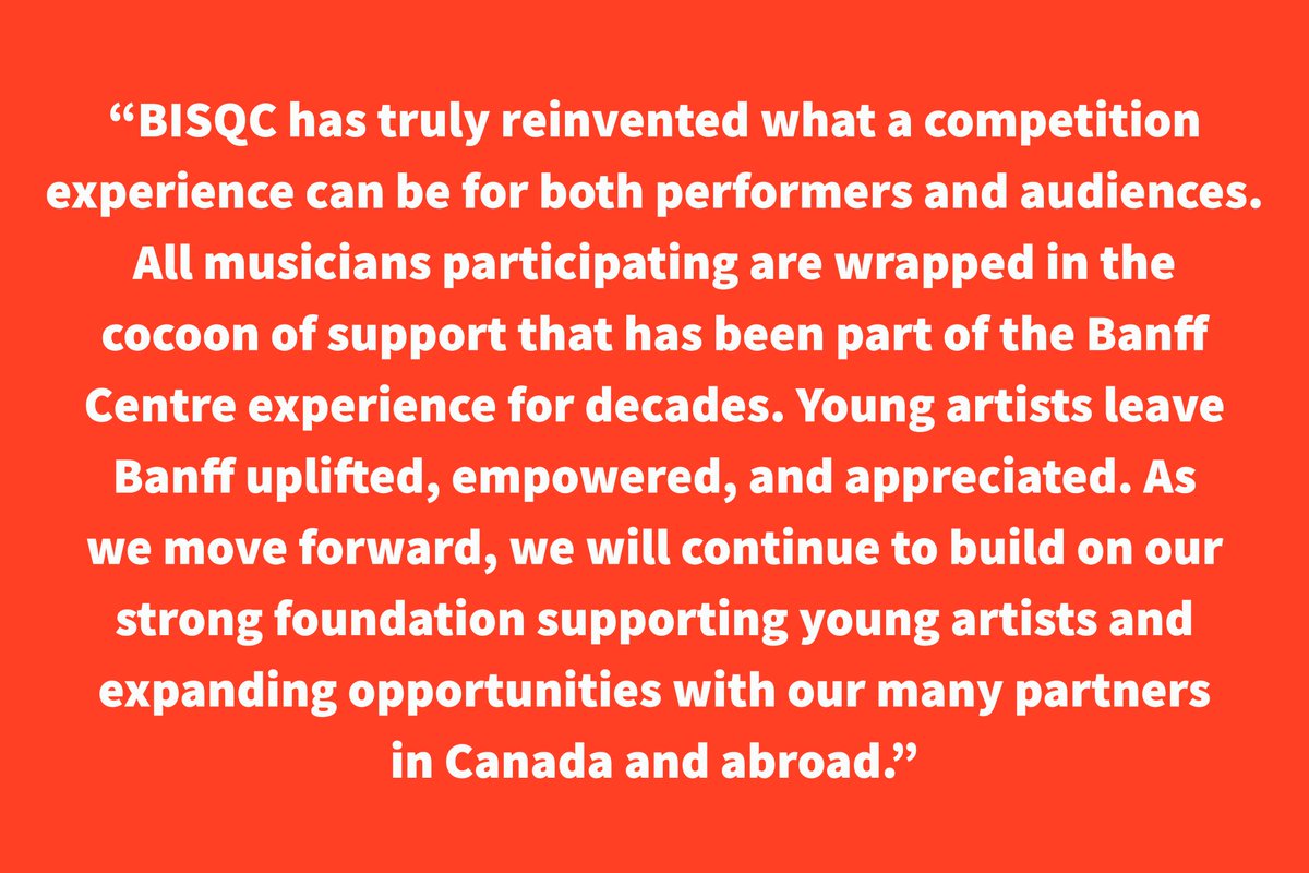 We are very pleased to share the news of the re-appointment of Barry Shiffman as Director of the Triennial Banff International String Quartet Competition and the non-competition years' String Quartet Festival! #BISQC #BISQFest

Read the full announcement👉 bit.ly/3HIGrIE