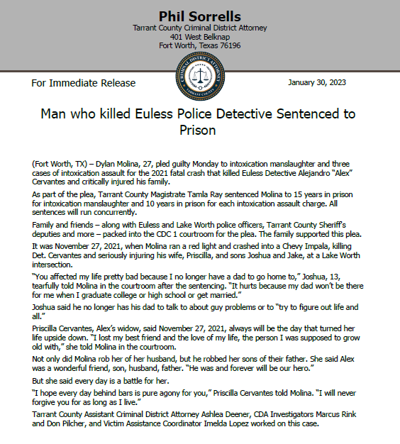 Tarrant County CDA On Twitter Dylan Molina Pled Guilty To tarrant-county-cda-on-twitter-dylan-molina-pled-guilty-to