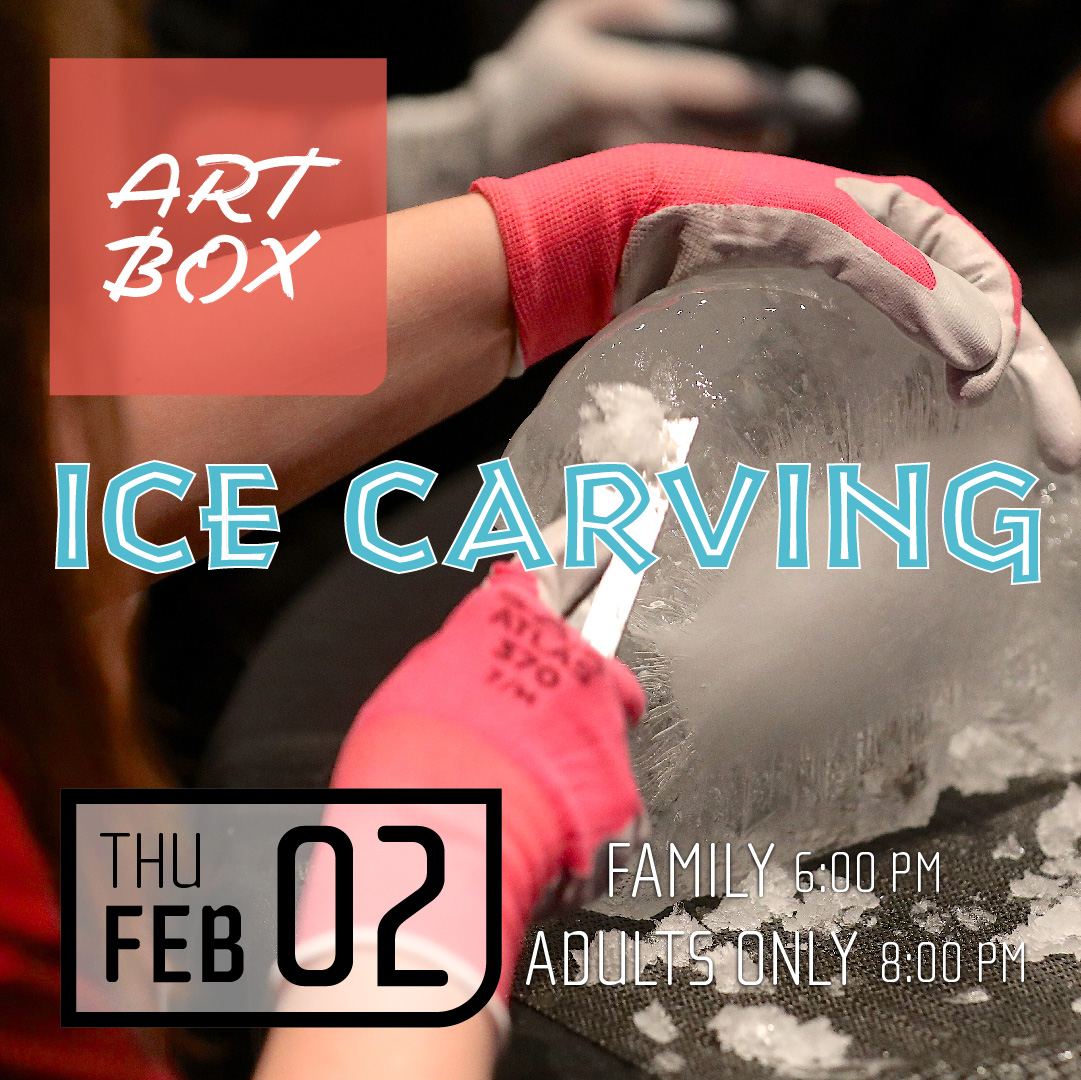 Carve out some time for this cool Art Box experience! This Thursday, February 2 come Ice Carving. Pick and chisel your way to a frosty creation all your own #medhat  🧊🧊🧊 ⛏🎫 buy.tixx.ca/ArtBox