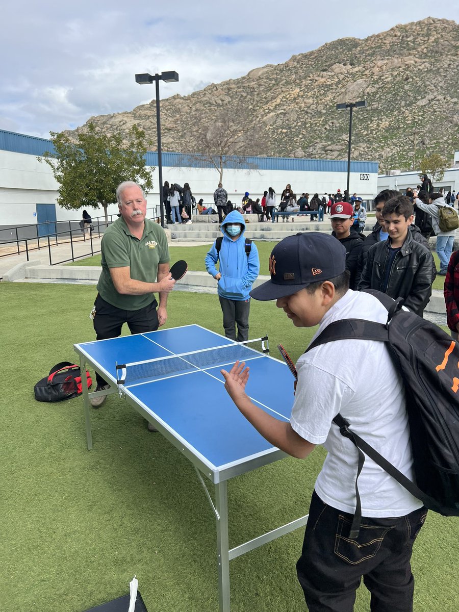 Lunchtime fun…students and staff having a good time! #ROAR #MakeSchoolFun