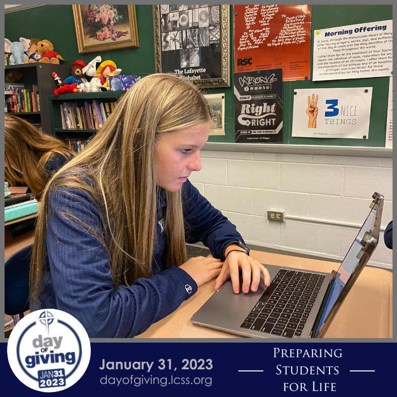 lafacatholic's tweet photo. Knight360 provides self-discovery assessments, career exploration activities, individual learning support, and one-on-one academic advising to develop a college and career plan for each student. Give a gift to the LCSS Day of Giving today. #LCSSDayofGiving https://t.co/sVOEfSe3WC https://t.co/iVqvcexjqh