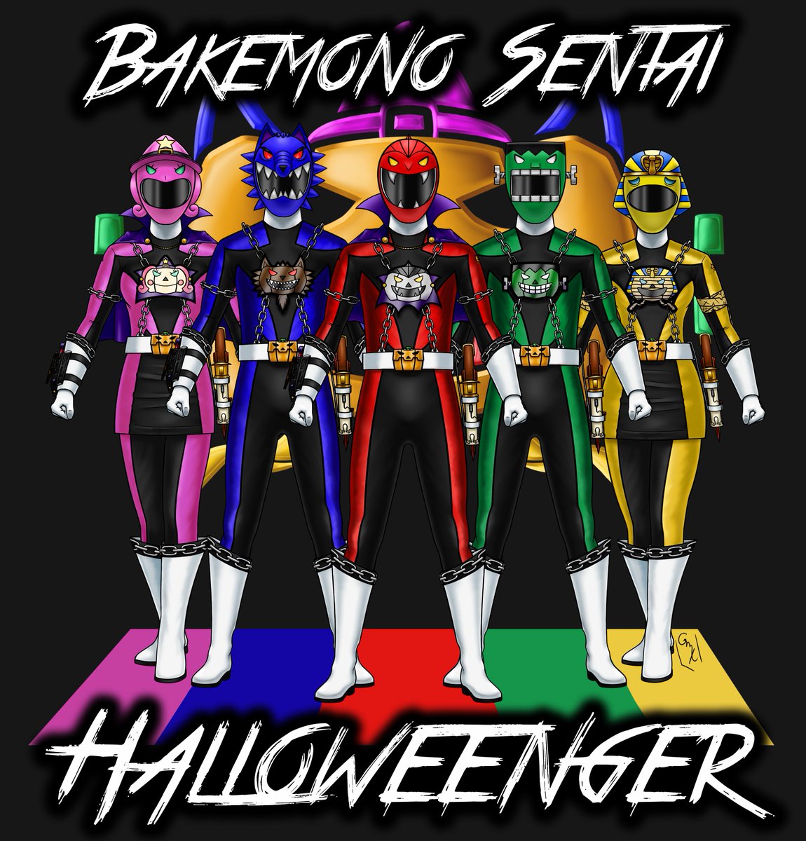 MaxiriderS2's tweet photo. Dei uma atualizada nos designs dos Halloweengers. Sinto que agora eles tem uma vibe mais de "Sentai de Monstro"
#art #draw #digitalart #tttdivulga #Sararetweets #arte #artedigital #oc #originalcharacter #tokusatsu #SuperSentai https://t.co/mttYJ8hB7H