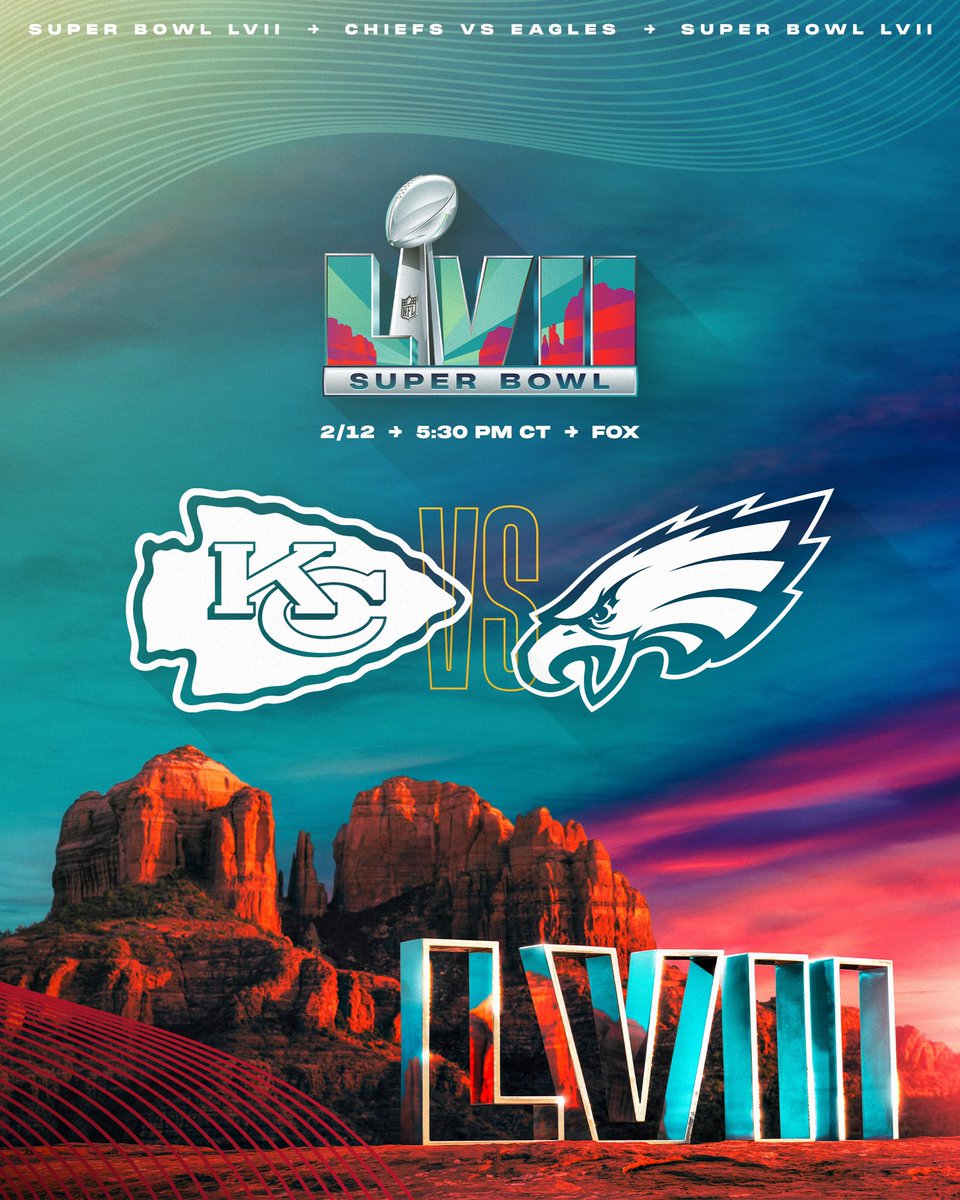 Chiefs's tweet image. Hey @Eagles, y’all busy on February 12th?