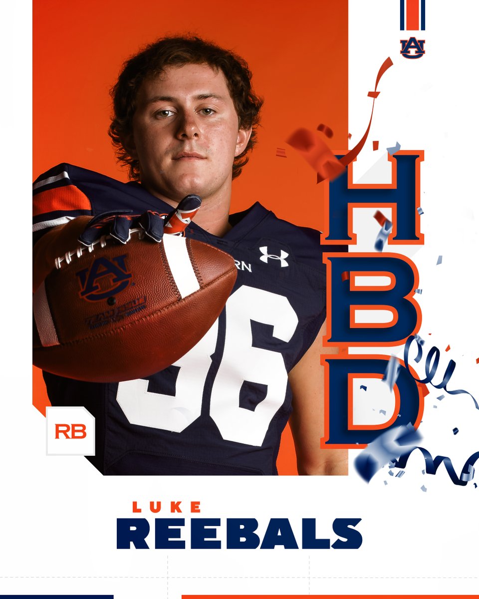 AuburnFootball's tweet photo. Happy Birthday, @LReebals 🎉🦅 https://t.co/8MHVaRErQ2