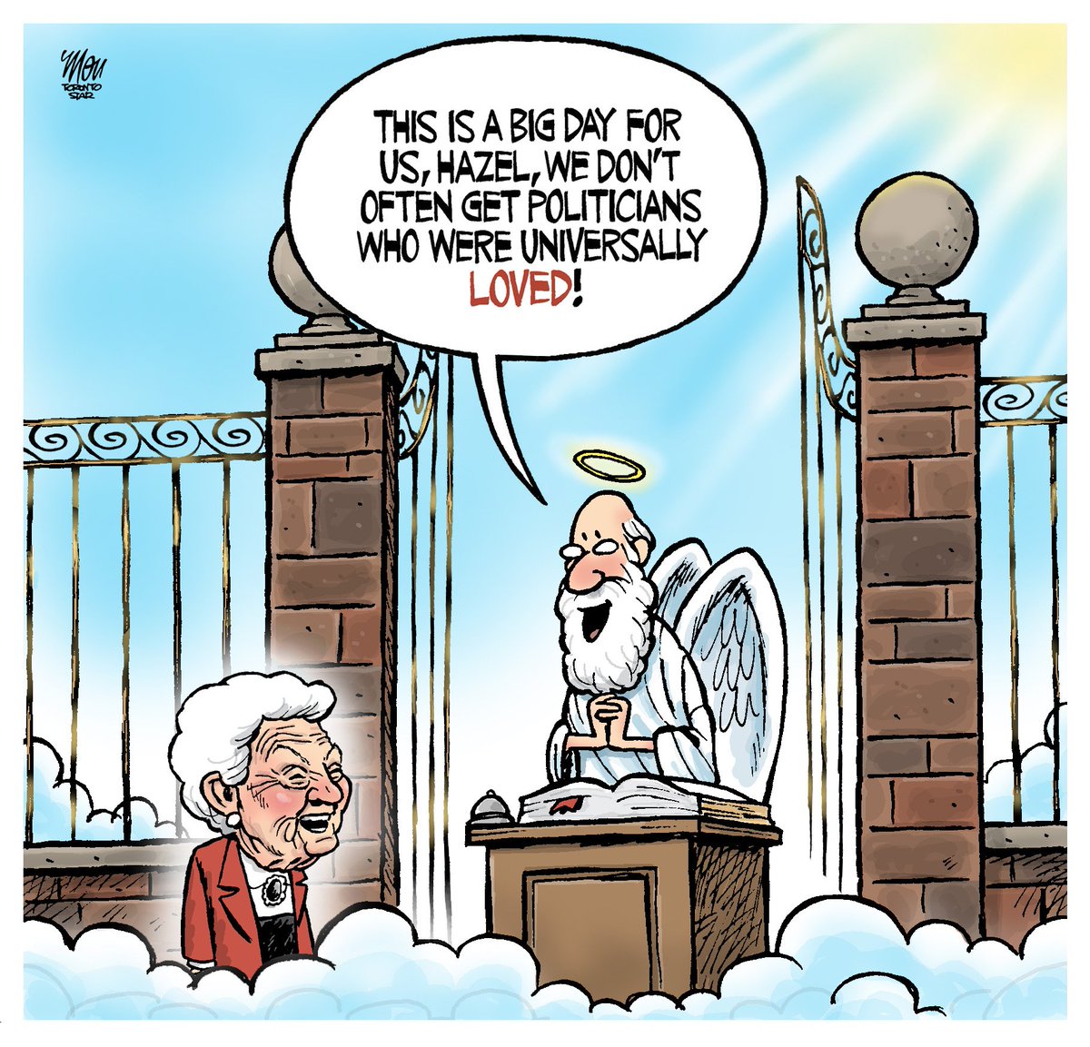 Please enjoy my #HazelMcCallion cartoon for Tuesday's @TorontoStar