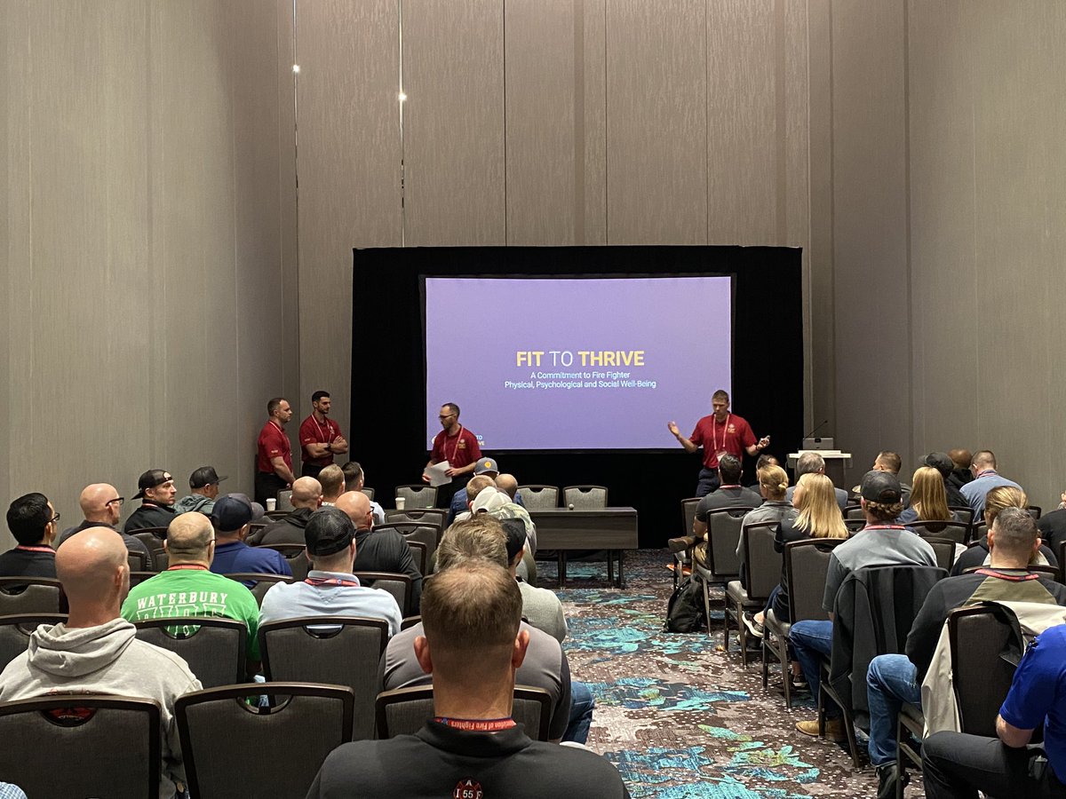 iaffwfi's tweet photo. IAFF members attend the Fit To Thrive workshop at #Alts2023. https://t.co/LL9tykURqO