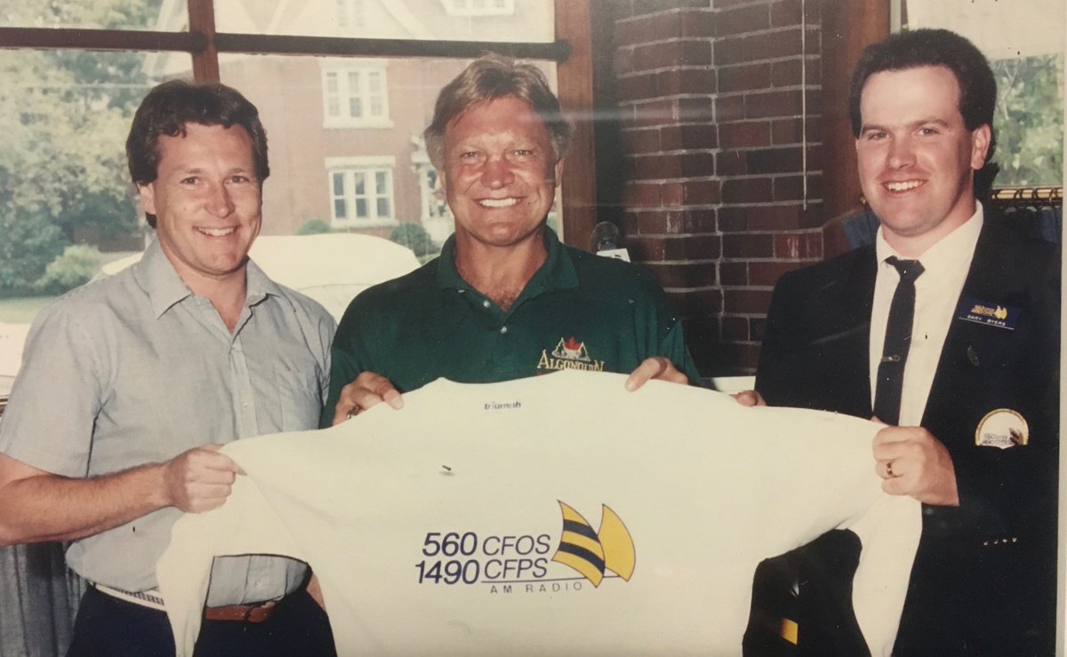 Deep from <a href="/BayshoreFred/">Fred Wallace</a> 's old apartment archives.  This pic circa 1987 #ChantryChinook classic Media Day.  I got to fish with Bobby.  Funny stories  &amp; handshake that almost broke my wrist.  That's Fred on the left.  RIP Bobby Hull <a href="/puppywhite15/">Puppy White Tours 🇨🇦</a> <a href="/paivatheway/">Manny Paiva</a> <a href="/NewsBayshore/">Bayshore News</a> <a href="/cbchh/">Heather Hiscox</a>